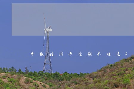 单张信用卡逾期不超过5万还坐牢 单张信用卡逾期不超过5万还坐牢