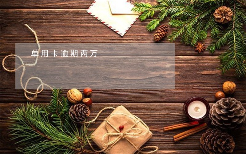 单用卡逾期两万