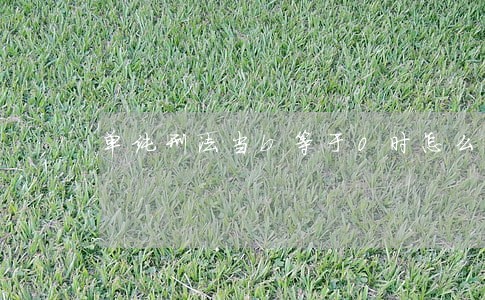 单纯刑法当b等于0时怎么处理