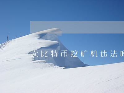 卖比特币挖矿机违法吗