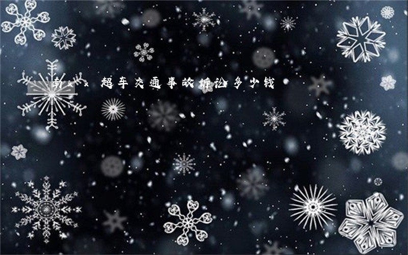 南xx超车交通事故诉讼多少钱 南xx超车交通事故诉讼多少钱