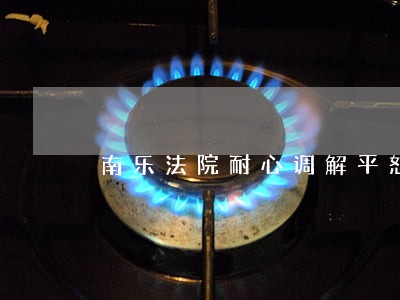 南乐法院耐心调解平怒 南乐法院耐心调解平怒