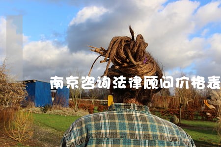 南京咨询法律顾问价格表 南京咨询法律顾问价格表