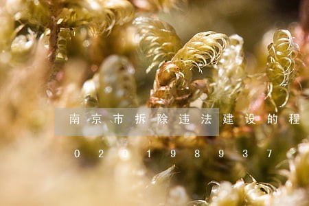 南京市拆除违法建设的程序通知/2023020198937 南京市拆除违法建设的程序通知/2023020198937