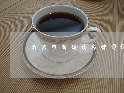 南京市离婚债务律师预约