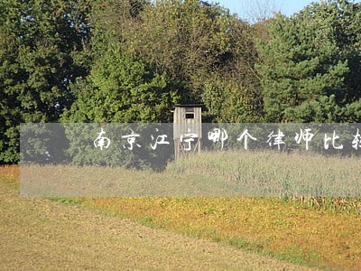 南京江宁哪个律师比较好 南京江宁哪个律师比较好