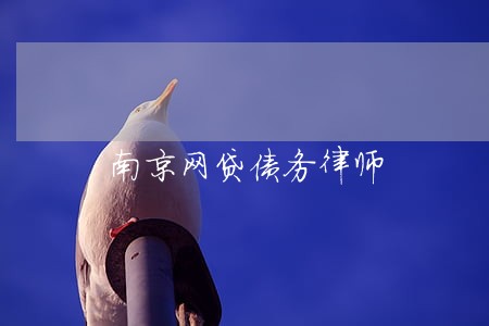 南京网贷债务律师 南京网贷债务律师
