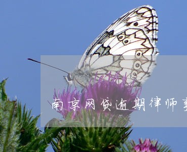 南京网贷逾期律师事务所 南京网贷逾期律师事务所