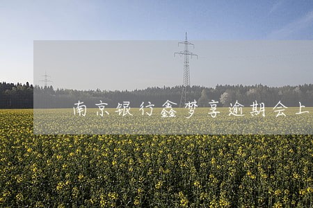 南京银行鑫梦享逾期会上门吗 南京银行鑫梦享逾期会上门吗