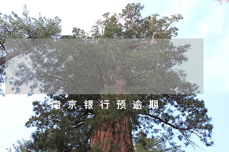 南京银行预逾期 南京银行预逾期