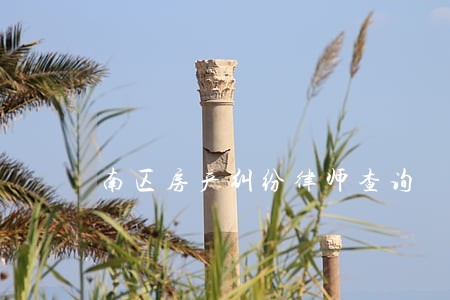 南区房产纠纷律师查询