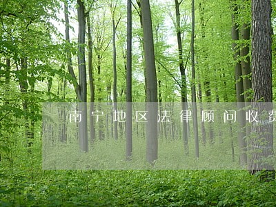 南宁地区法律顾问收费 南宁地区法律顾问收费