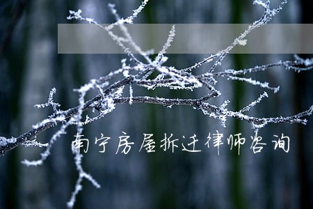 南宁房屋拆迁律师咨询 南宁房屋拆迁律师咨询