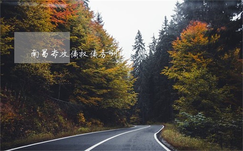 南昌专攻债权债务纠纷律师 南昌专攻债权债务纠纷律师