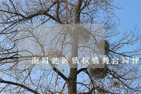 南昌地区债权债务合同律师哪个好 南昌地区债权债务合同律师哪个好