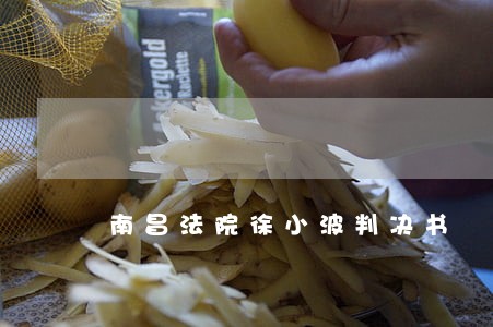 南昌法院徐小波判决书 南昌法院徐小波判决书