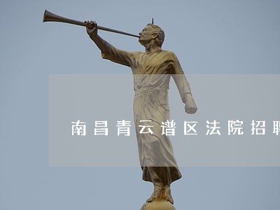 南昌青云谱区法院招聘
