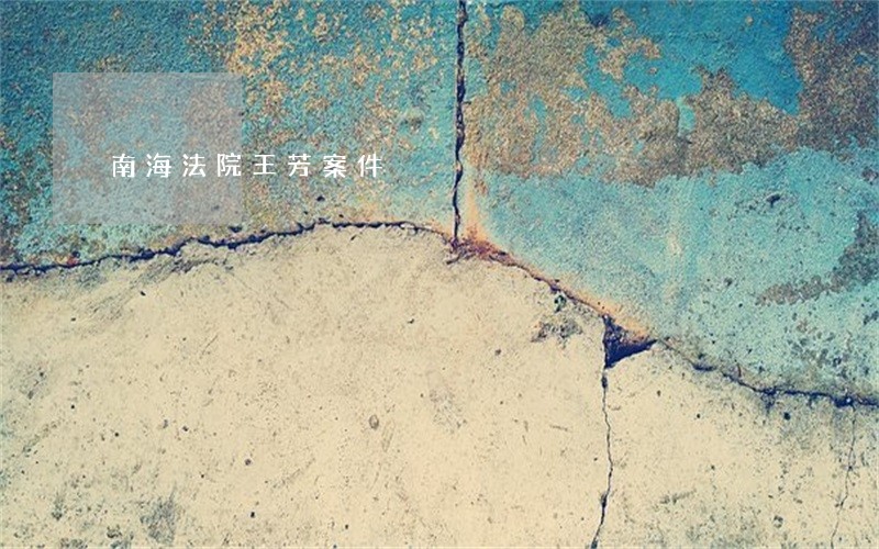 南海法院王芳案件 南海法院王芳案件