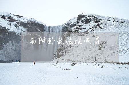 南阳卧龙法院成员