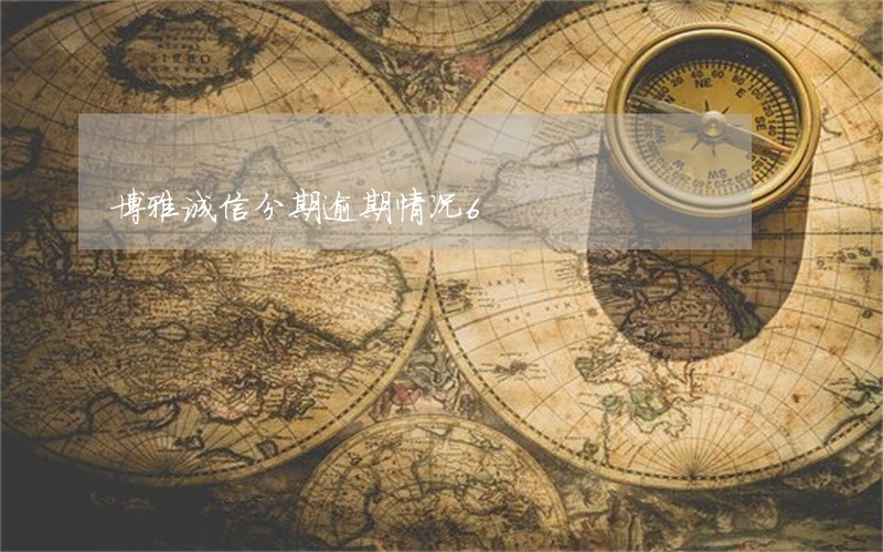 博雅诚信分期逾期情况6 博雅诚信分期逾期情况6