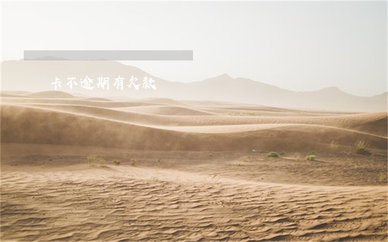 卡不逾期有欠款