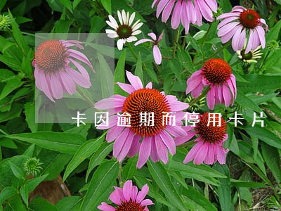 卡因逾期而停用卡片