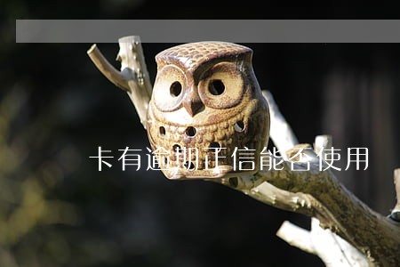卡有逾期正信能否使用