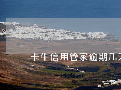 卡牛信用管家逾期几天 卡牛信用管家逾期几天