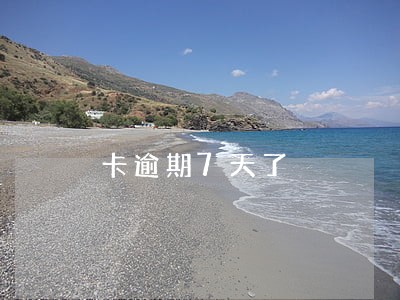 卡逾期7天了