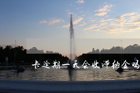 卡逾期一天会收滞纳金吗