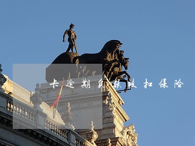 卡逾期负额被扣保险