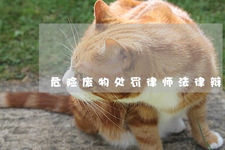 危险废物处罚律师法律辩护 危险废物处罚律师法律辩护