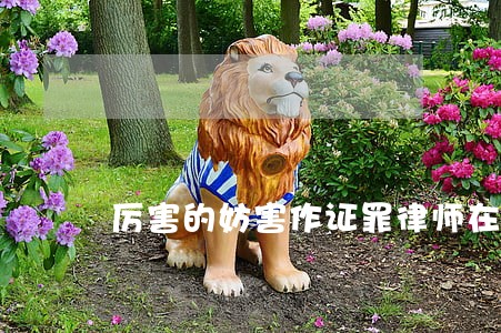 厉害的妨害作证罪律师在线 厉害的妨害作证罪律师在线