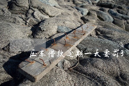 压车借款逾期一天要罚3500 压车借款逾期一天要罚3500