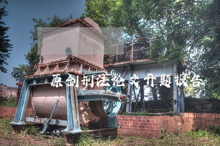 原创刑法论文开题报告 原创刑法论文开题报告