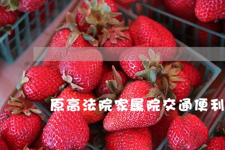 原高法院家属院交通便利么