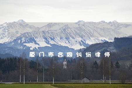 厦门市合同纠纷律师 厦门市合同纠纷律师