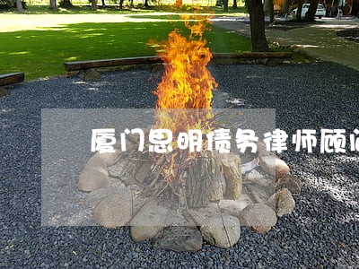厦门思明债务律师顾问