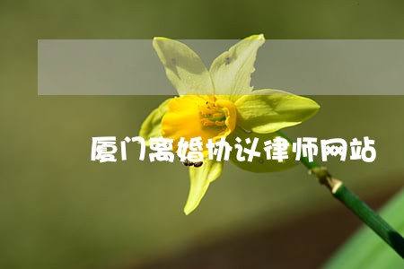 厦门离婚协议律师网站 厦门离婚协议律师网站