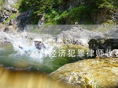 厦门经济犯罪律师收费标准和方式 厦门经济犯罪律师收费标准和方式
