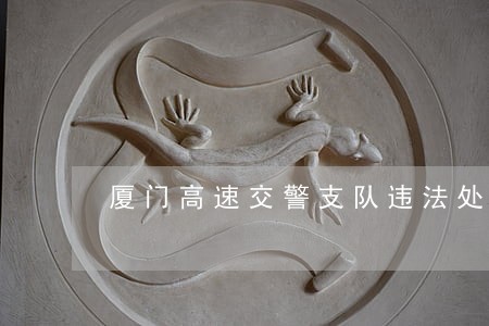 厦门高速交警支队违法处理