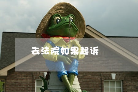 去法院如果起诉 去法院如果起诉