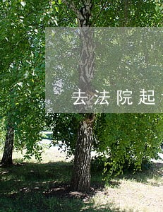 去法院起诉有用么 去法院起诉有用么