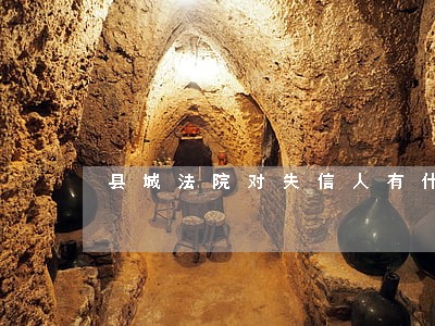 县城法院对失信人有什么措施 县城法院对失信人有什么措施