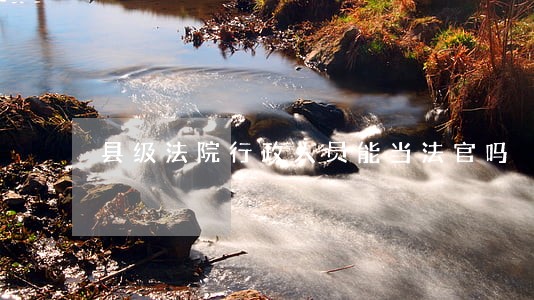 县级法院行政人员能当法官吗