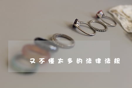 又不懂太多的法律法规 又不懂太多的法律法规