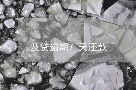 及贷逾期7天还款 及贷逾期7天还款