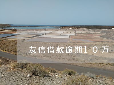 友信借款逾期10万 友信借款逾期10万