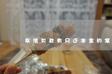 友信欠款有只还本金的案例吗 友信欠款有只还本金的案例吗