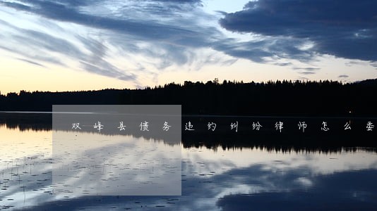 双峰县债务违约纠纷律师怎么委托 双峰县债务违约纠纷律师怎么委托